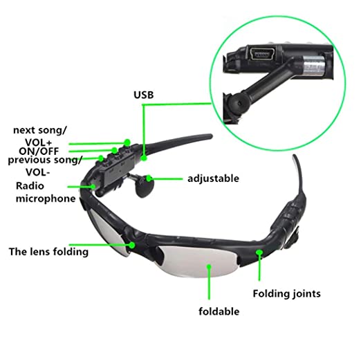 Bluetooth Sun Glasses With Headphones.
